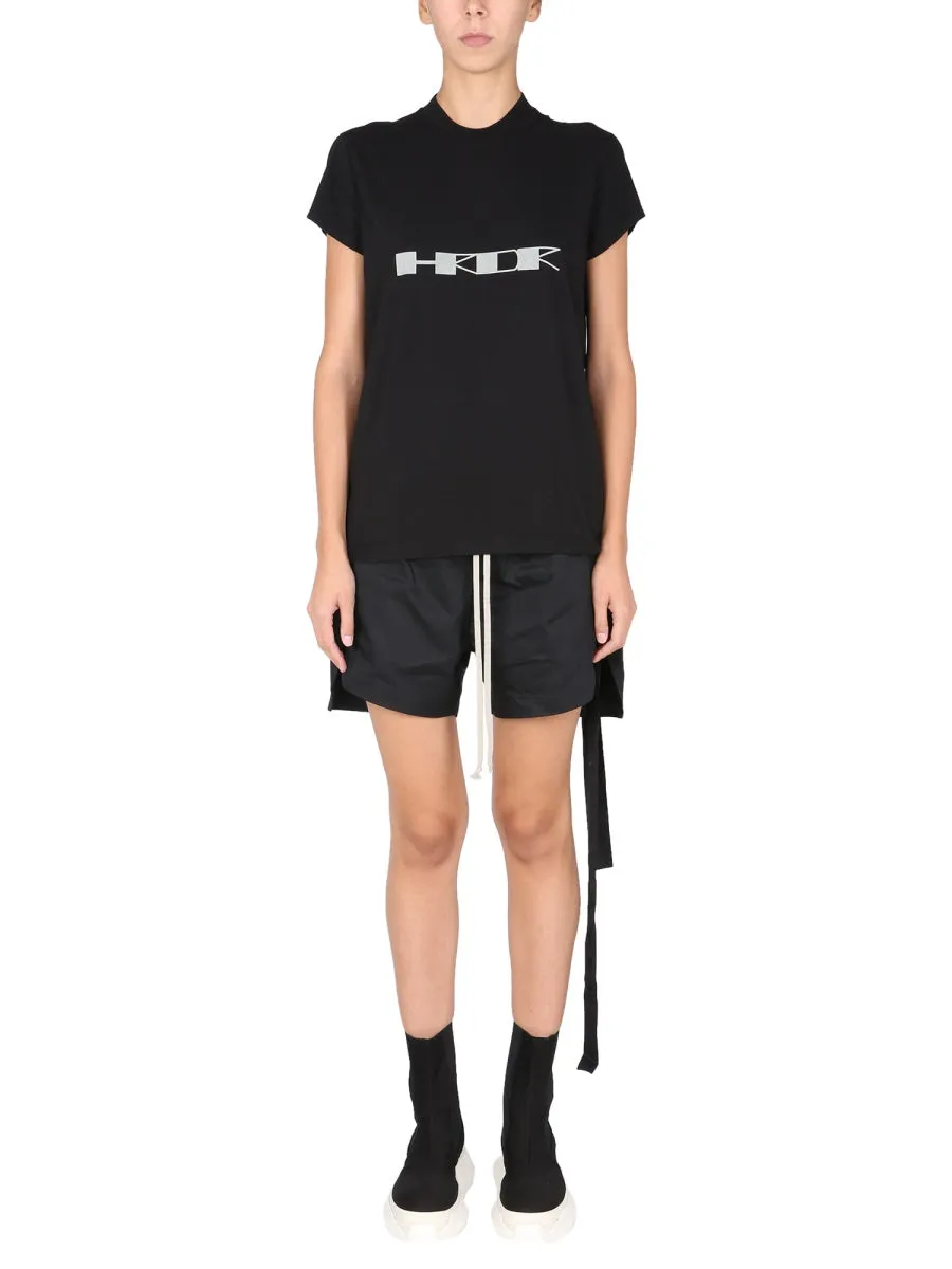 Rick Owens DRKSHDW Logo Print Ribbed T-Shirt