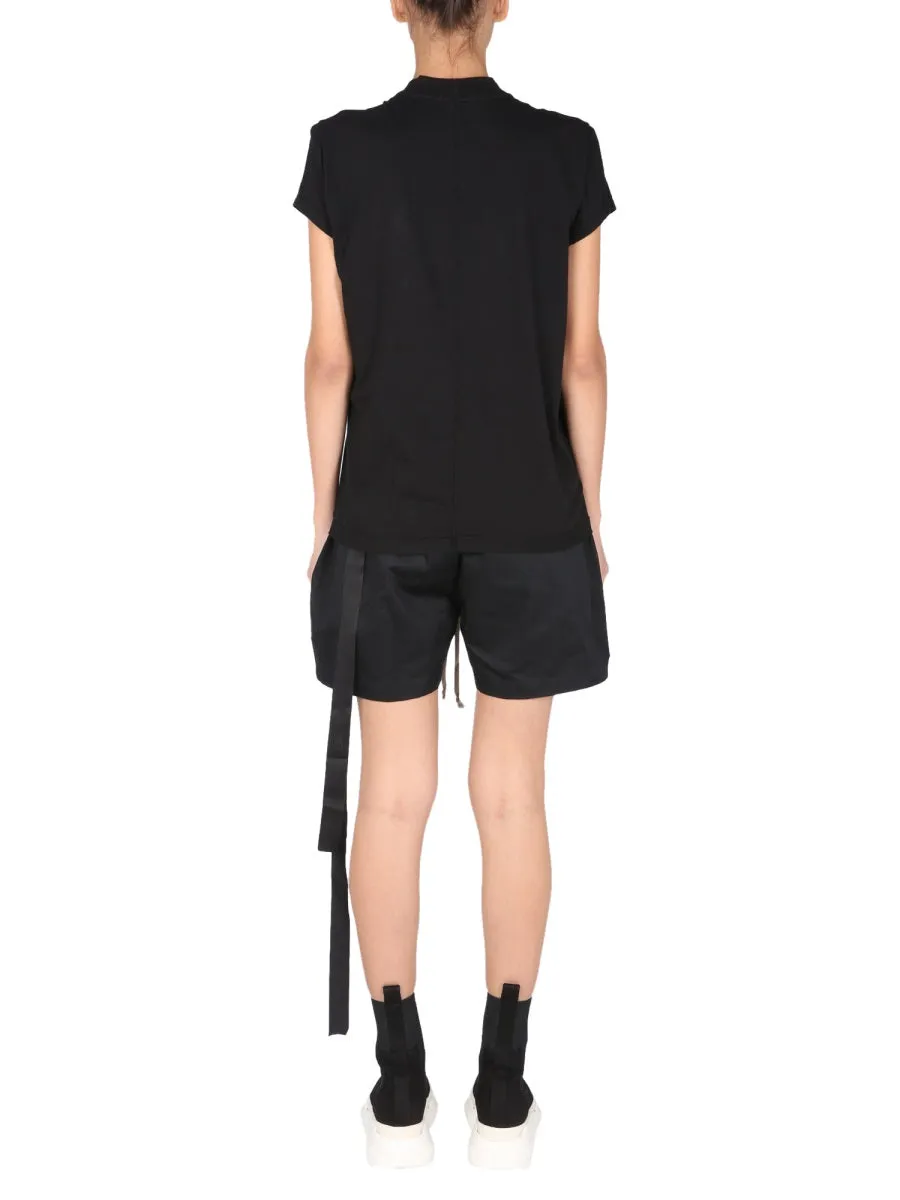 Rick Owens DRKSHDW Logo Print Ribbed T-Shirt
