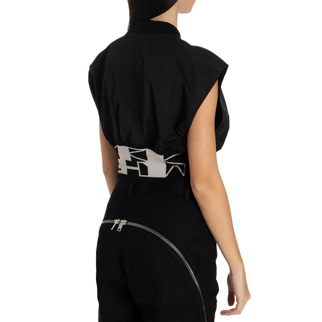 Rick Owens DRKSHDW Zipped Sleeveless Bomber Jacket