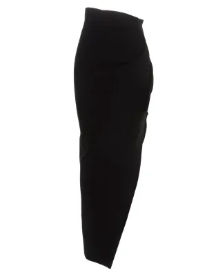 Rick Owens Easy Rent Asymmetric Maxi Skirt
