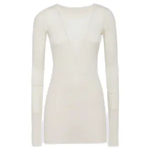 Rick Owens Semi-Sheer Crewneck Top