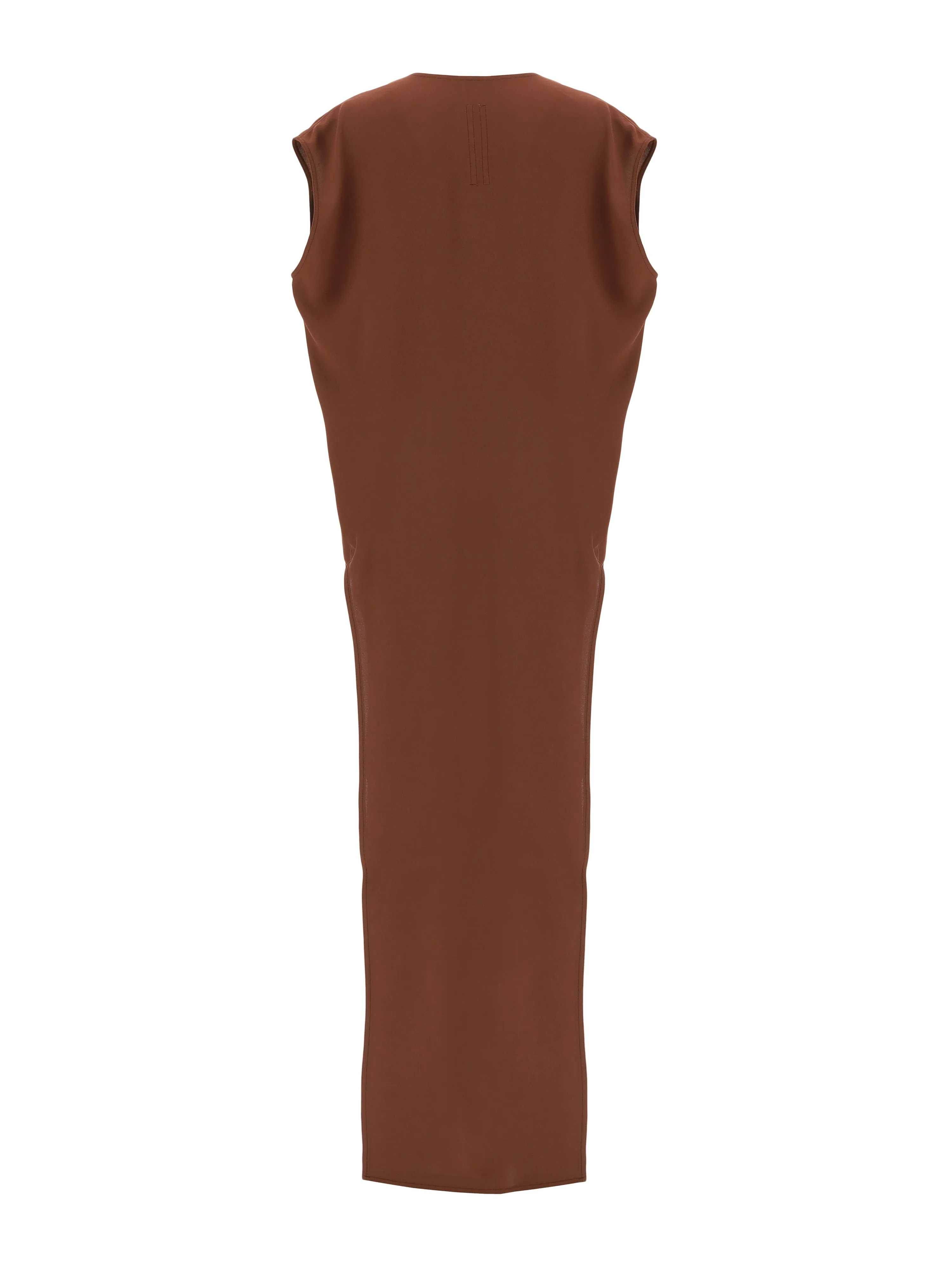 Rick Owens V-Neck Cap Sleeved Maxi Dress