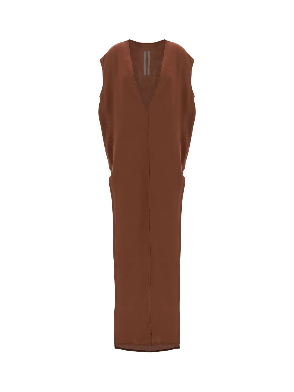 Rick Owens V-Neck Cap Sleeved Maxi Dress