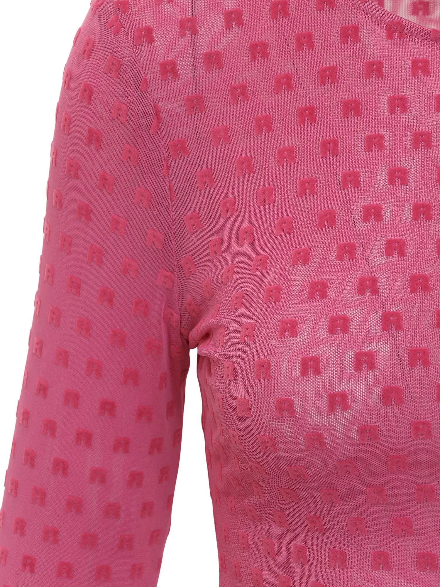 ROTATE Logo Embroidered Crewneck Top