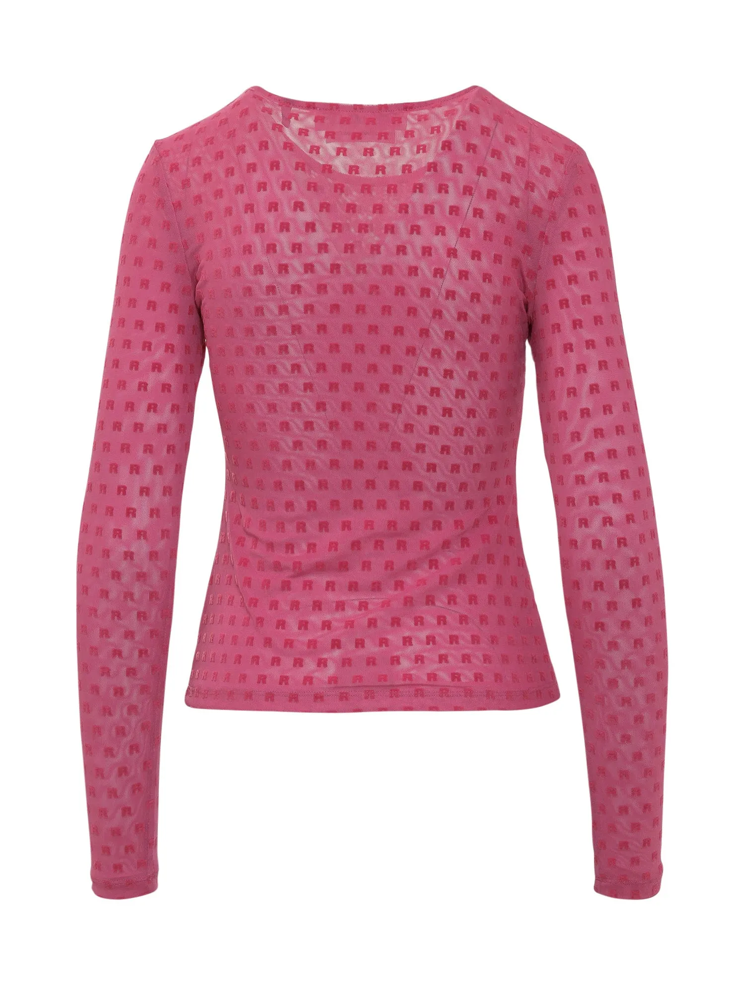 ROTATE Logo Embroidered Crewneck Top