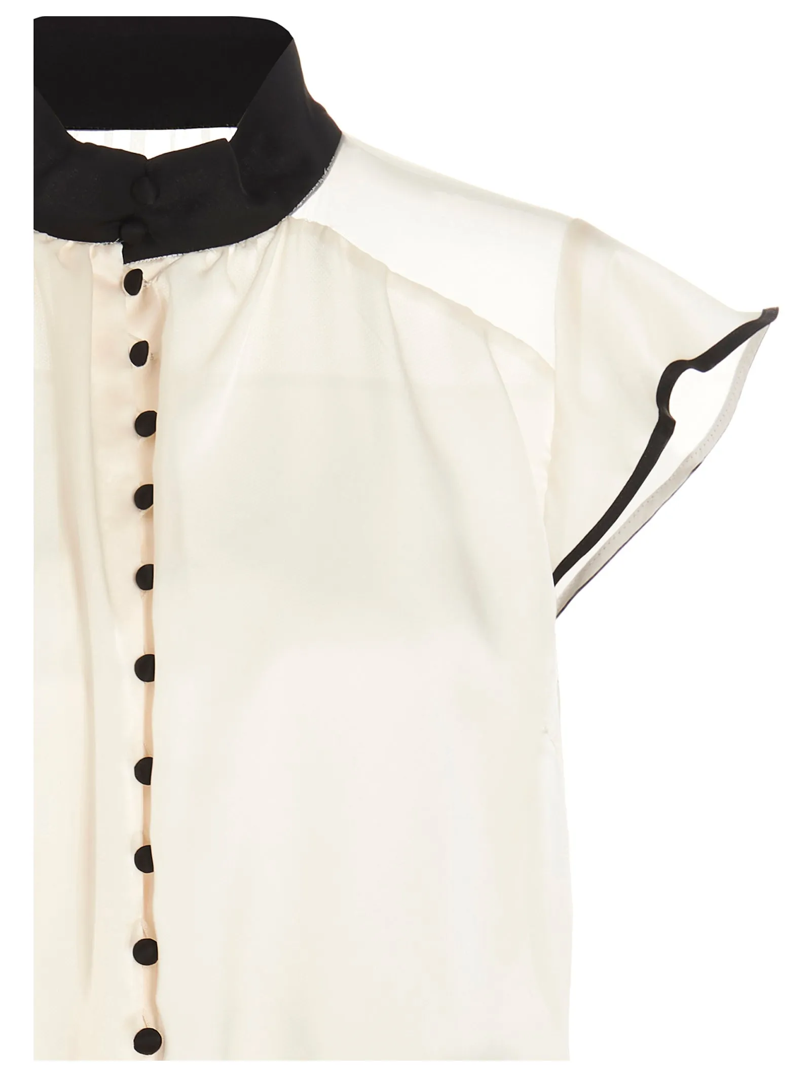Sacai Panelled Belted Waist Sleeveless Jacket