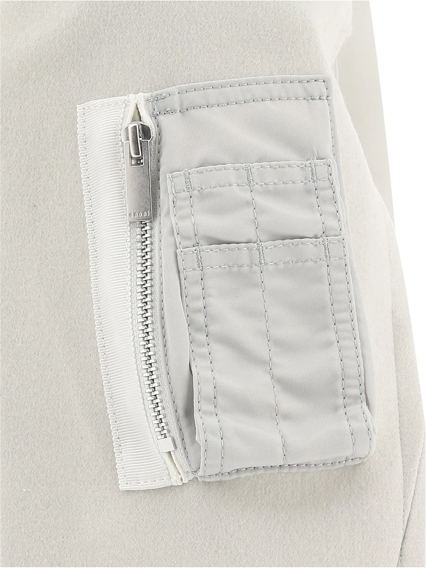 Sacai Panelled Button Detailed Jacket