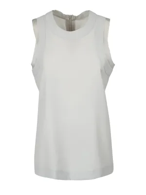 Sacai Zipped Crewneck Tank Top