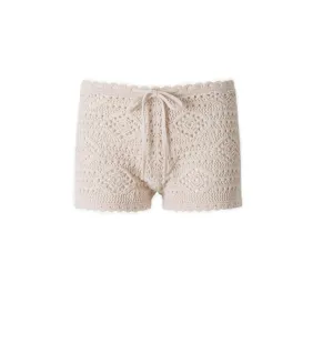 Saint Laurent Crochet Drawstring Shorts