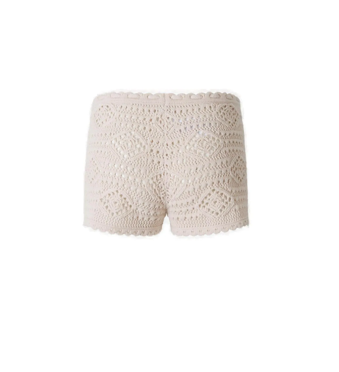Saint Laurent Crochet Drawstring Shorts