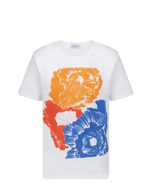 Salvatore Ferragamo Floral Printed Crewneck T-Shirt