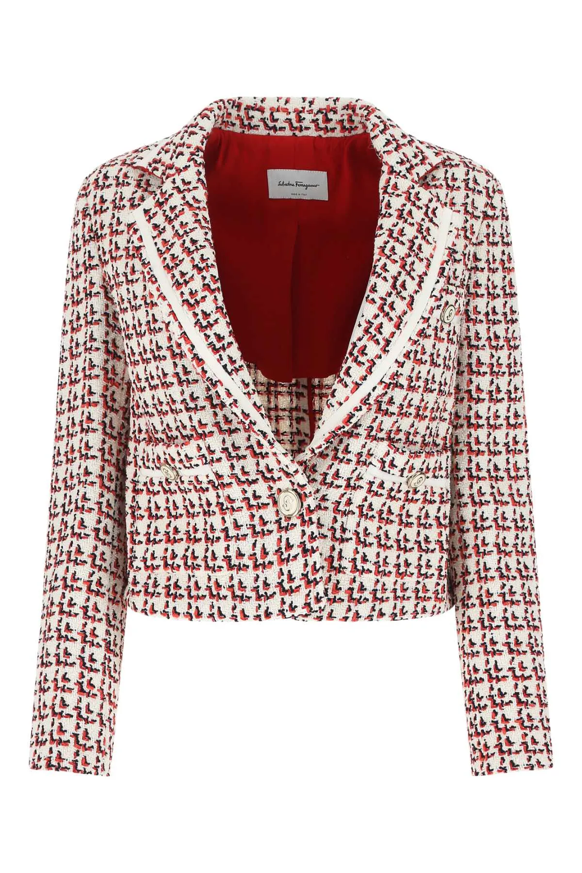 Salvatore Ferragamo Long Sleeved Boxy Jacket