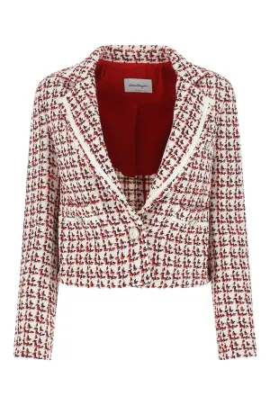 Salvatore Ferragamo Long Sleeved Boxy Jacket
