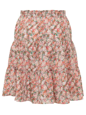 See By Chlo A-Line Floral Printed Tiered Mini Skirt