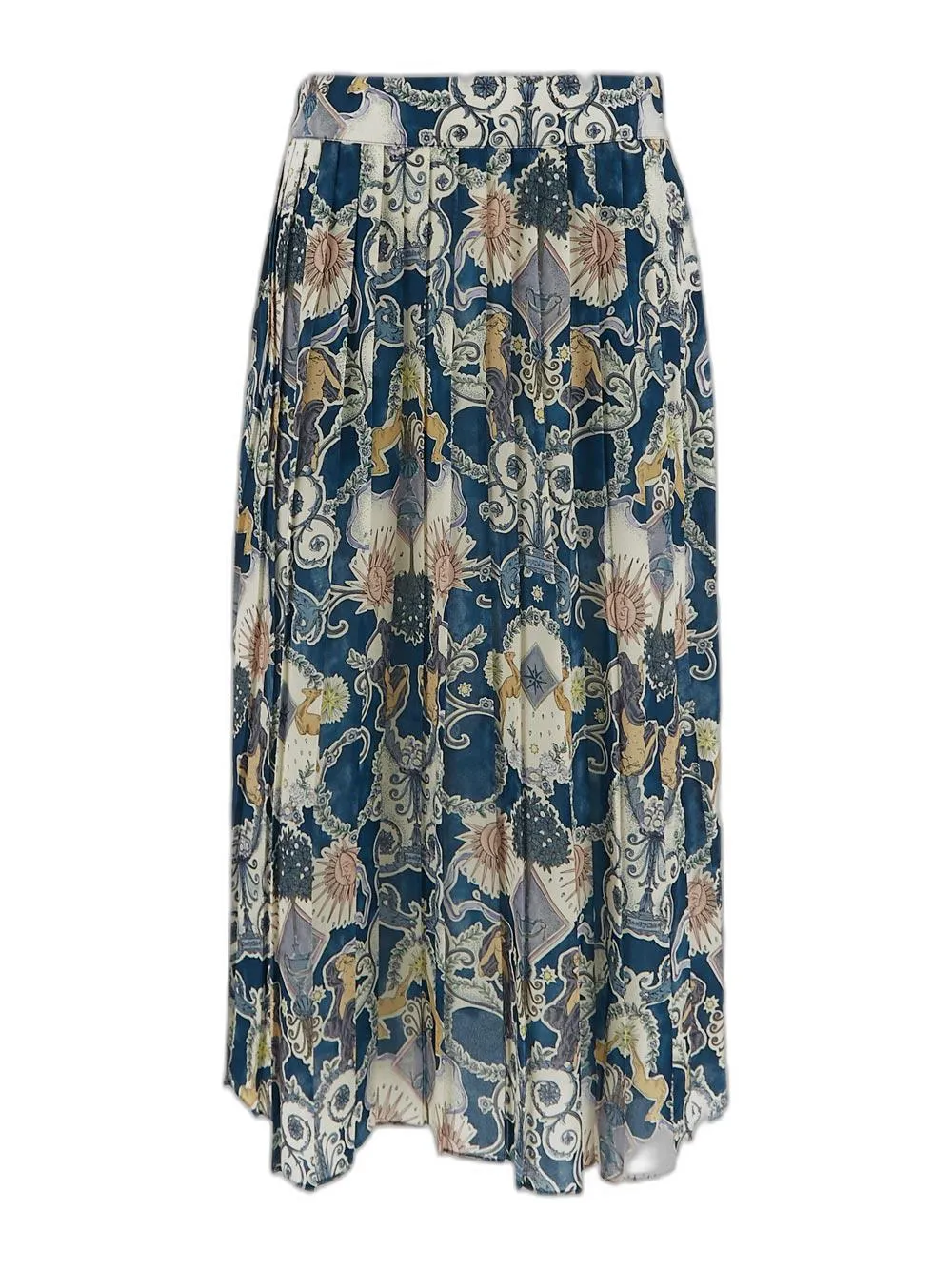 See By Chlo High Waist Pleated Midi Skirt