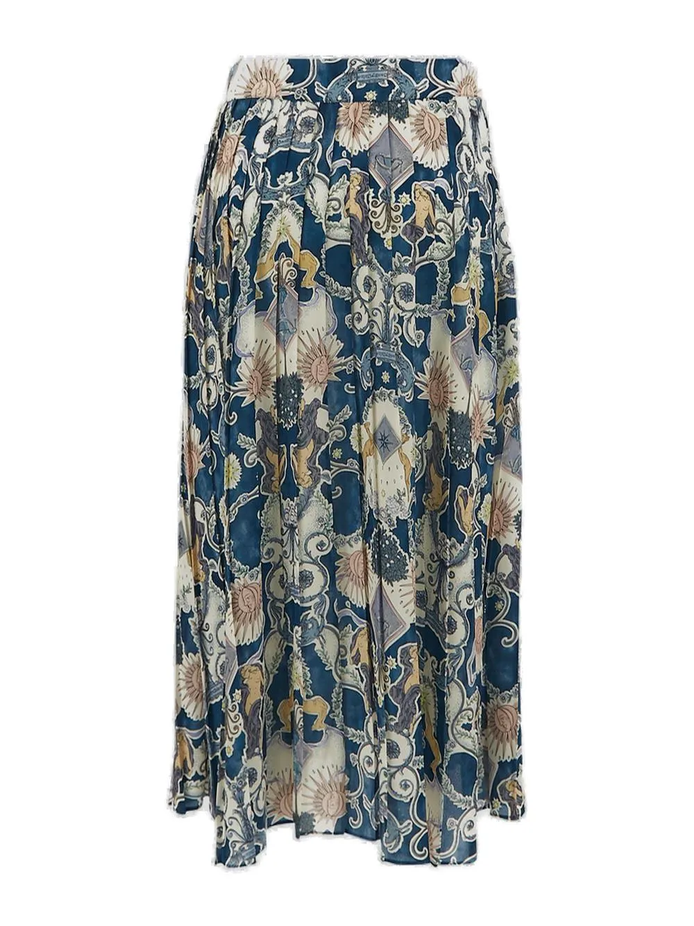 See By Chlo High Waist Pleated Midi Skirt