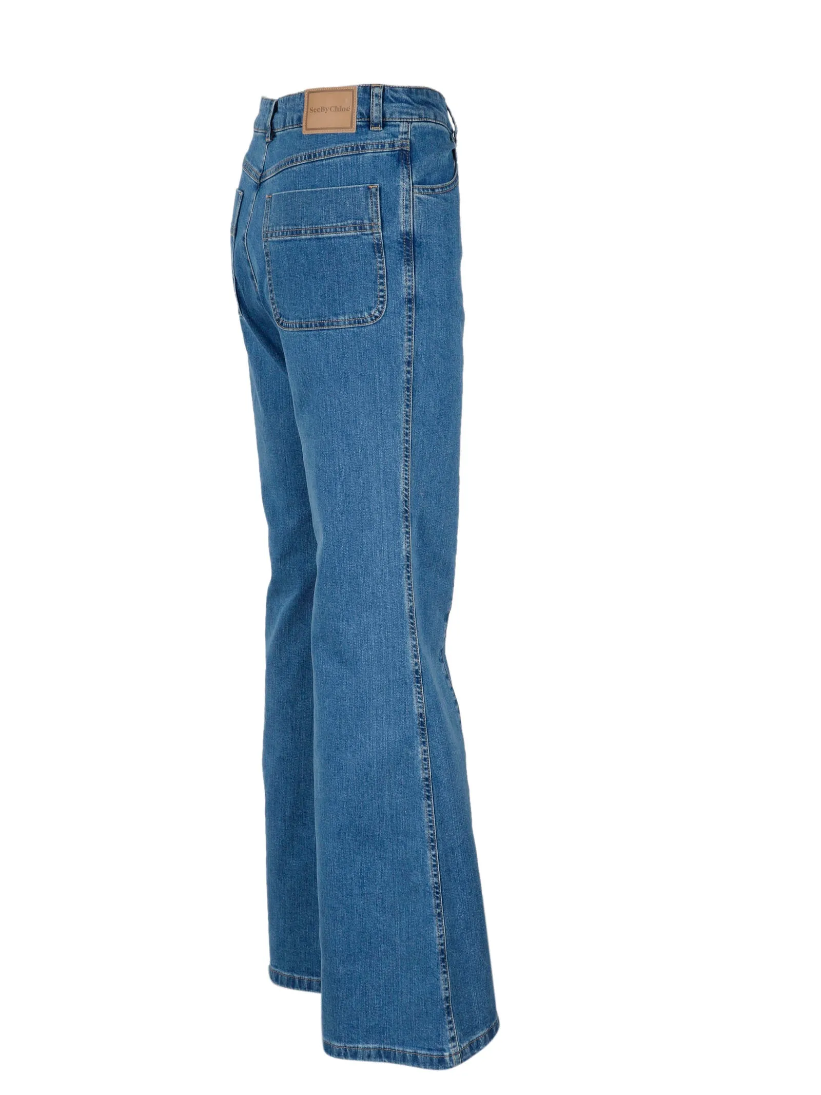 See By Chlo Mid-Rise Flared Jeans