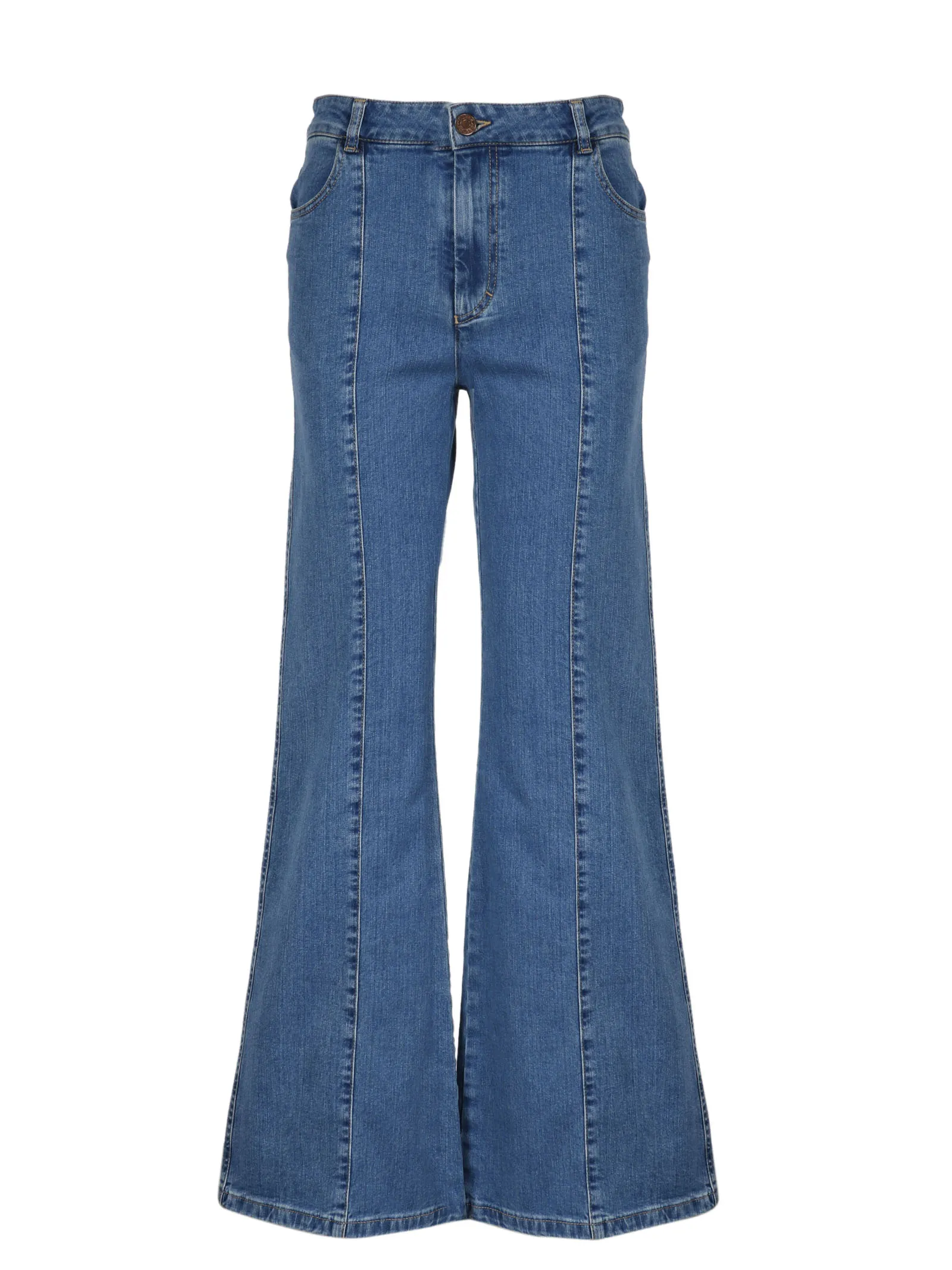 See By Chlo Mid-Rise Flared Jeans