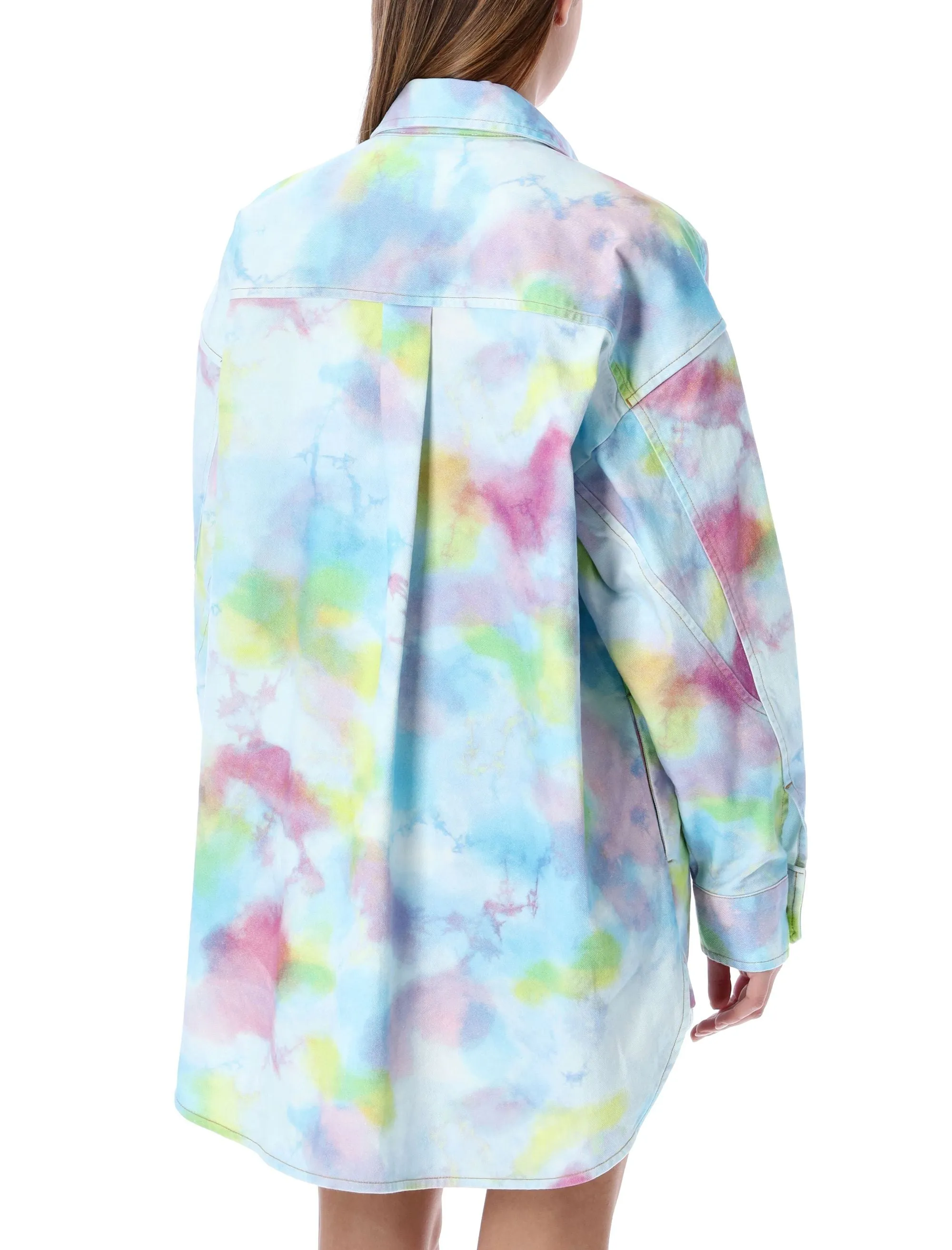 See By Chlo Tie-Dye Buttoned Shirt Jacket