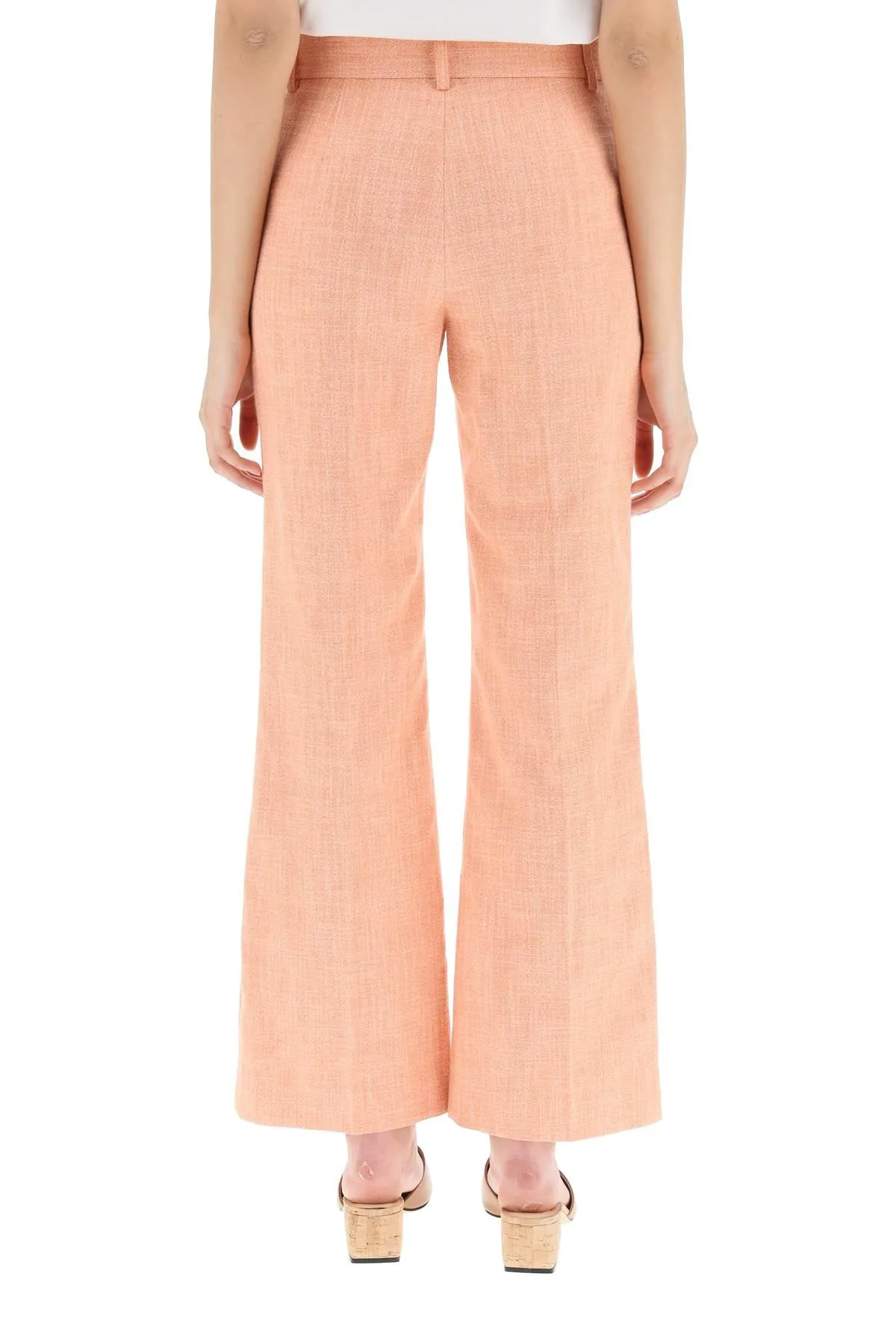 See By Chlo Tweed Bootcut High Waist Pants