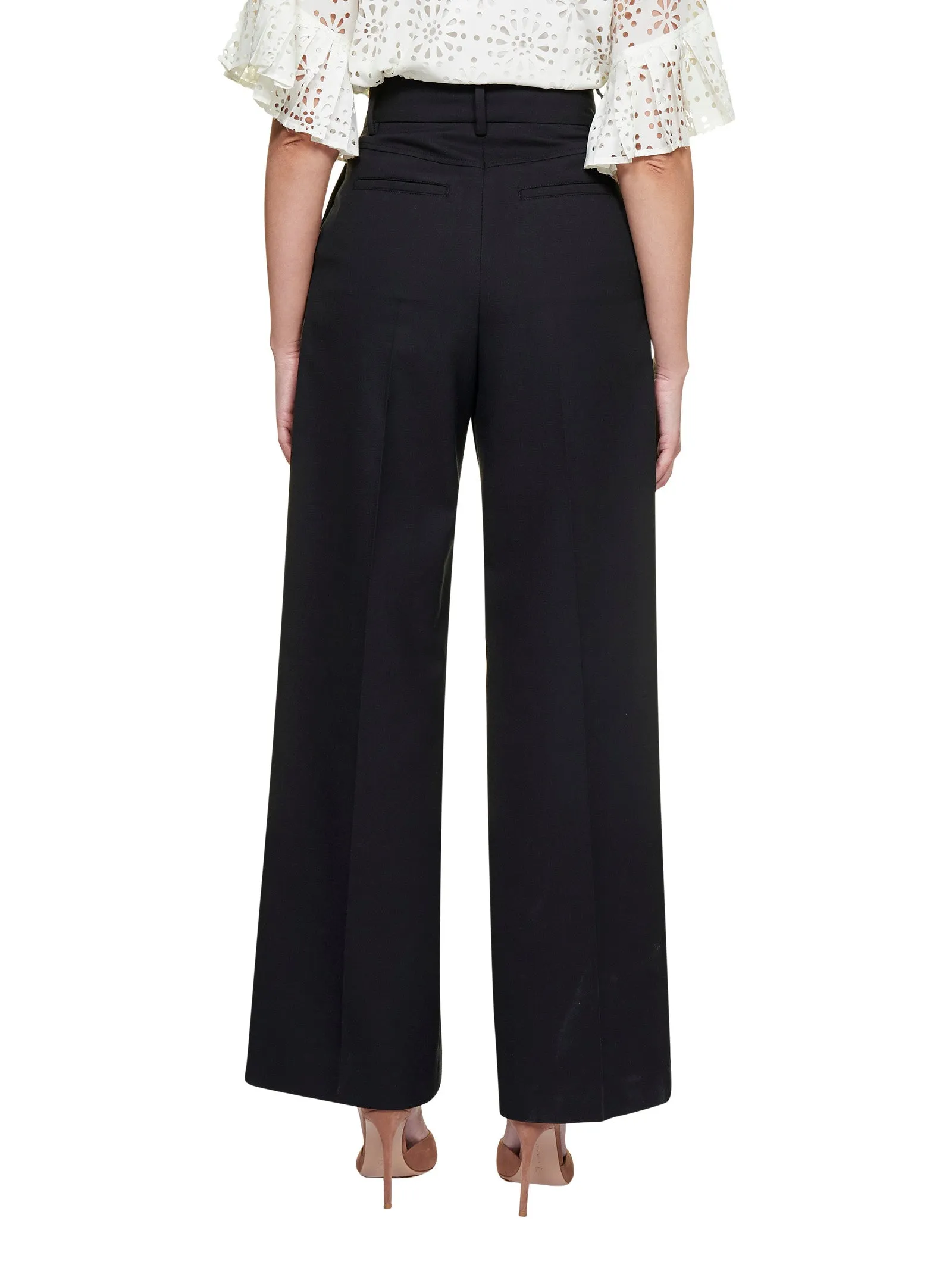 See By Chlo Wide-Leg Flared Trousers