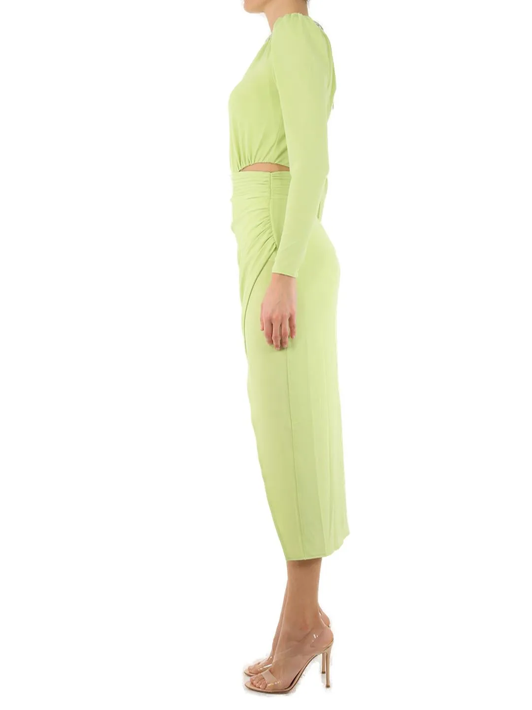Self-Portrait Cut Out Midi Dress