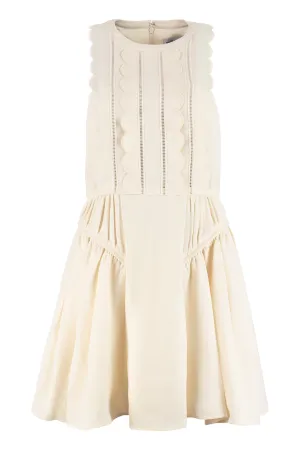 Self-Portrait Scallop Mini Dress