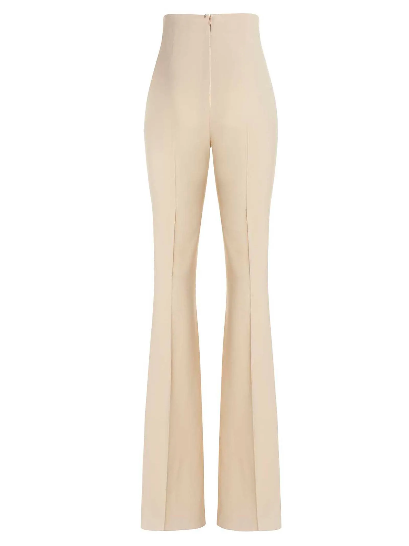 Sportmax Zip Detailed Slim Fit Trousers