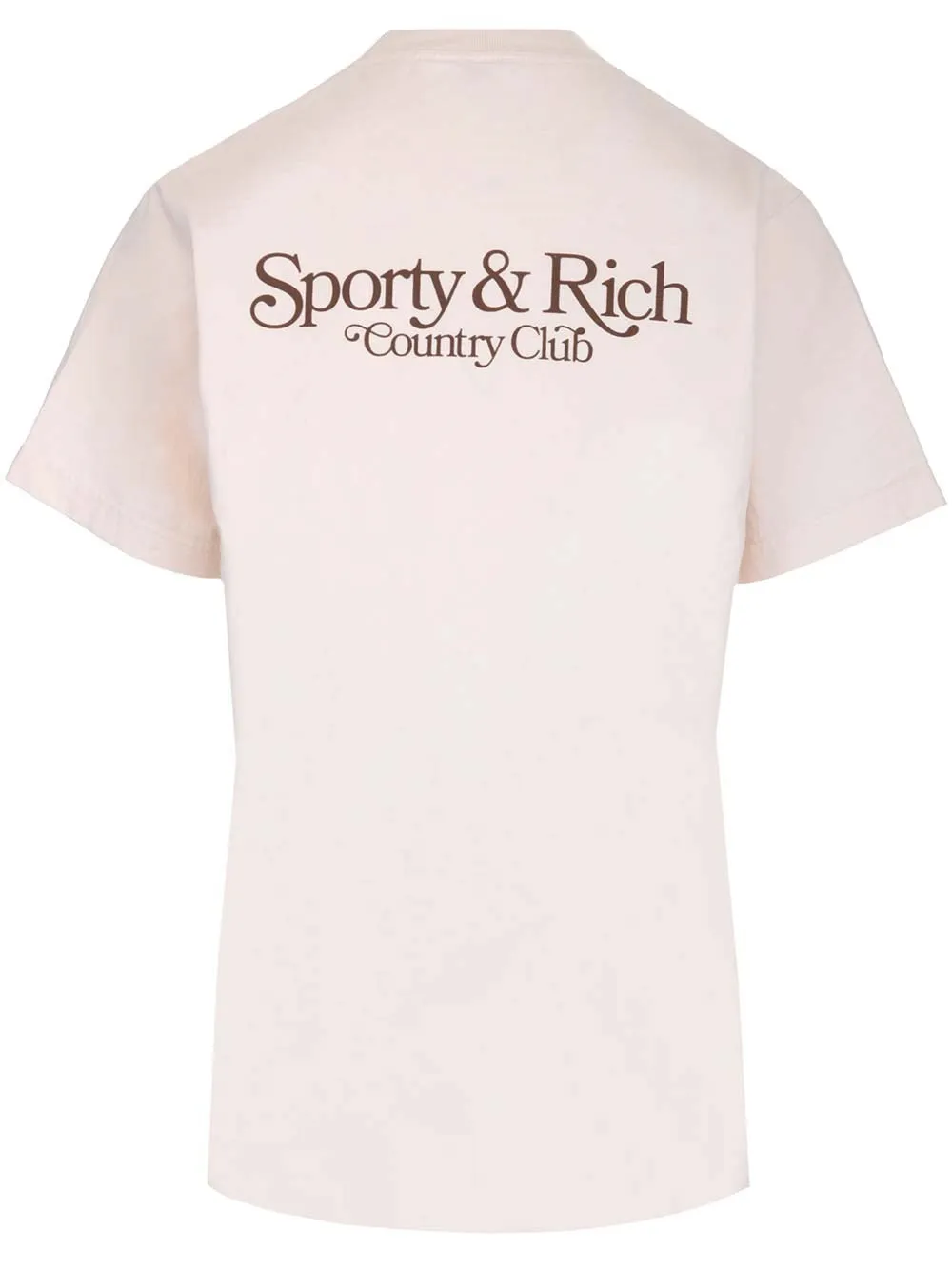 Sporty & Rich Logo Printed Crewneck T-Shirt