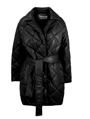 Stand Studio Maxim Quilted Faux Leather Jacket