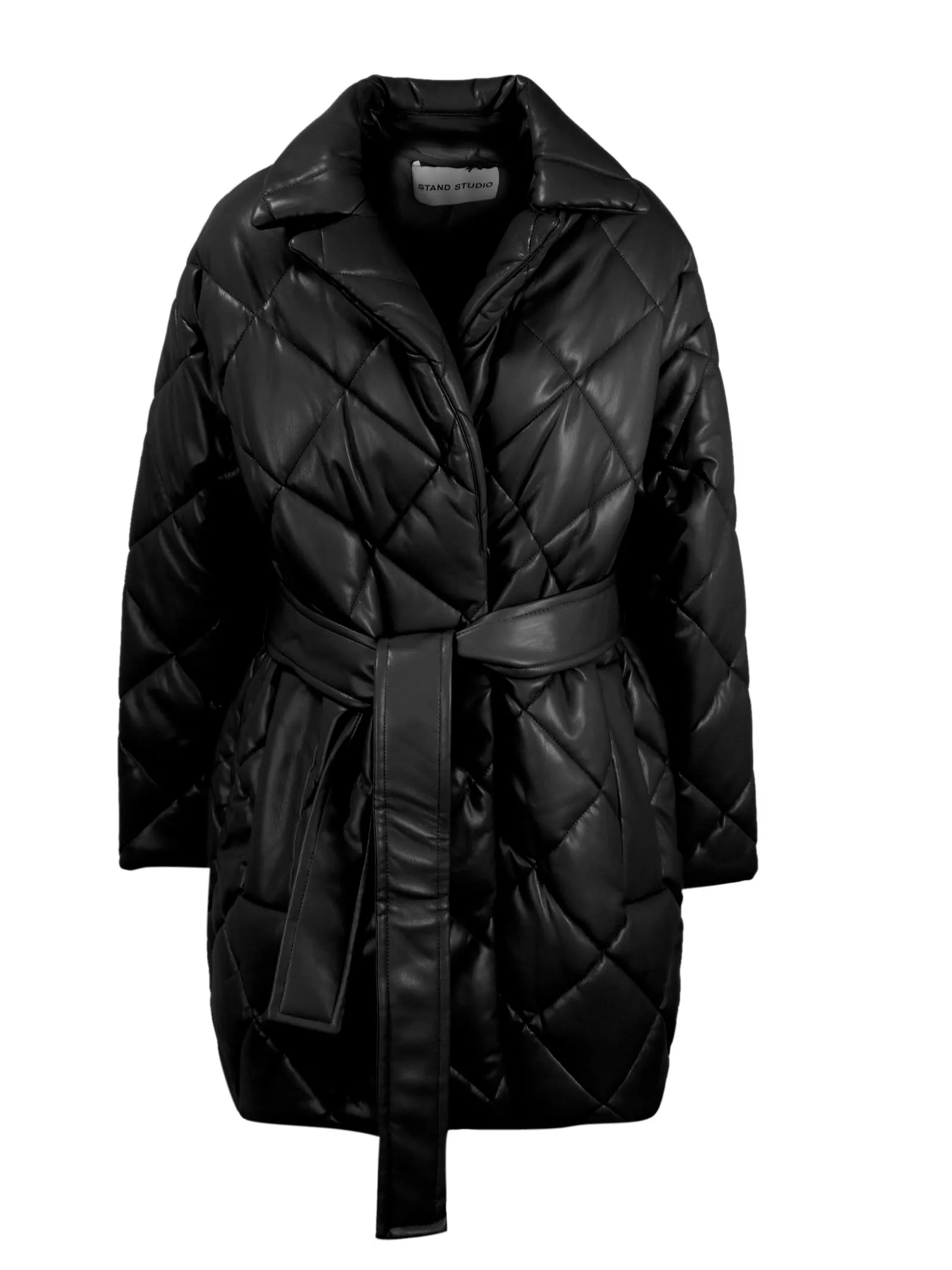 Stand Studio Maxim Quilted Faux Leather Jacket