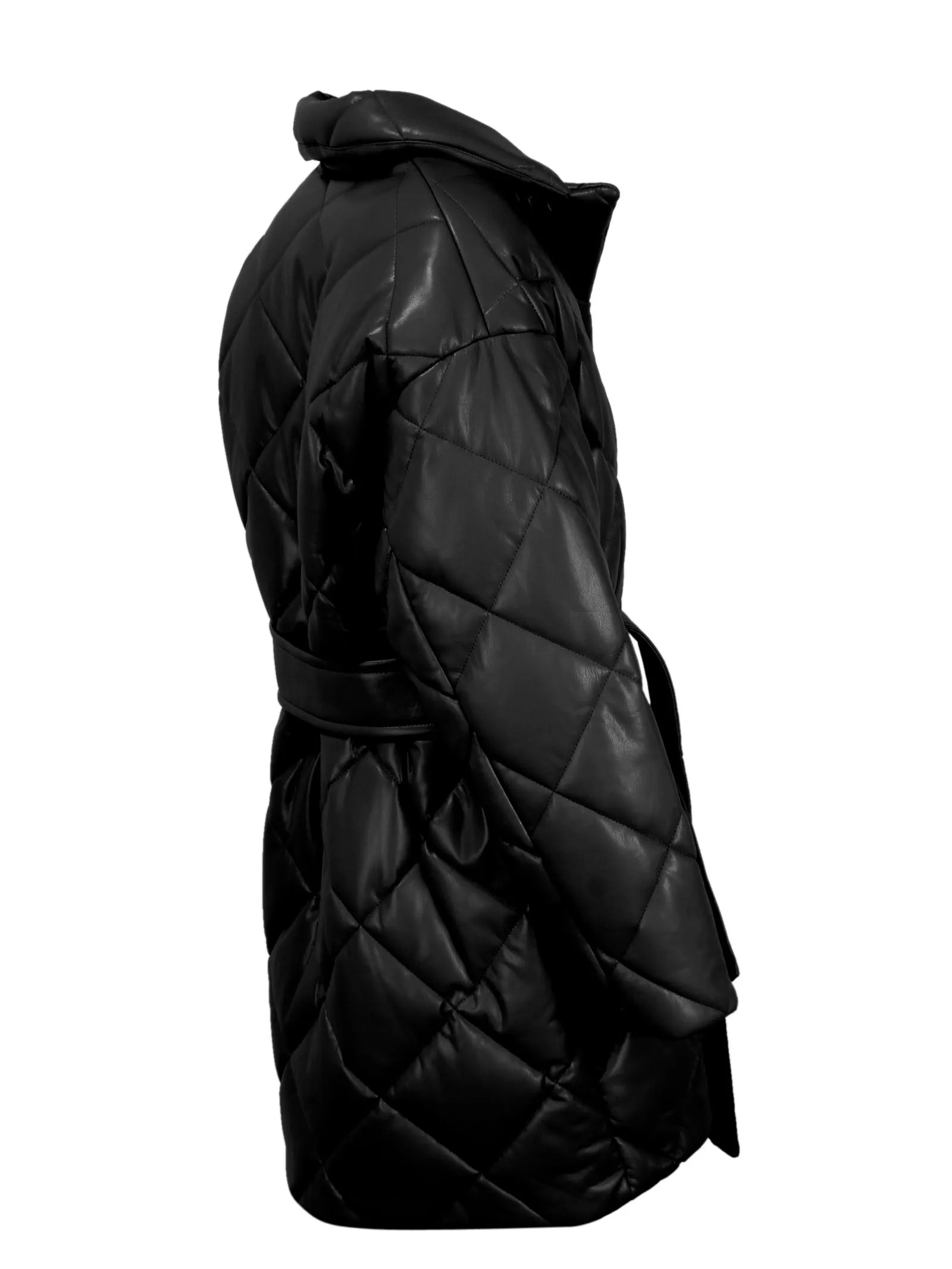 Stand Studio Maxim Quilted Faux Leather Jacket