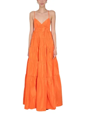 Staud Ripley Ruched Maxi Dress