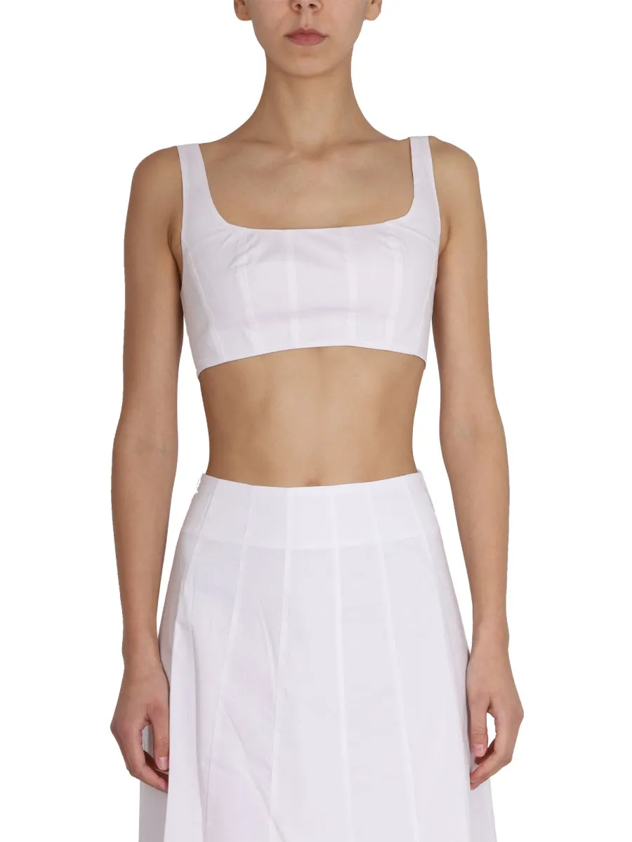 Staud Wells Sleeveless Cropped Top