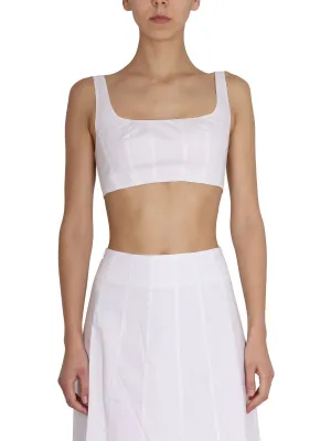 Staud Wells Sleeveless Cropped Top
