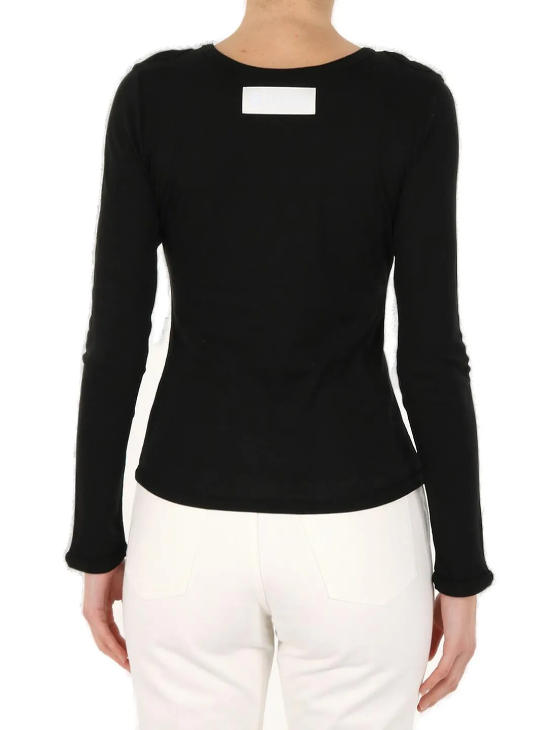 Stella McCartney Cut Out Logo Printed Top