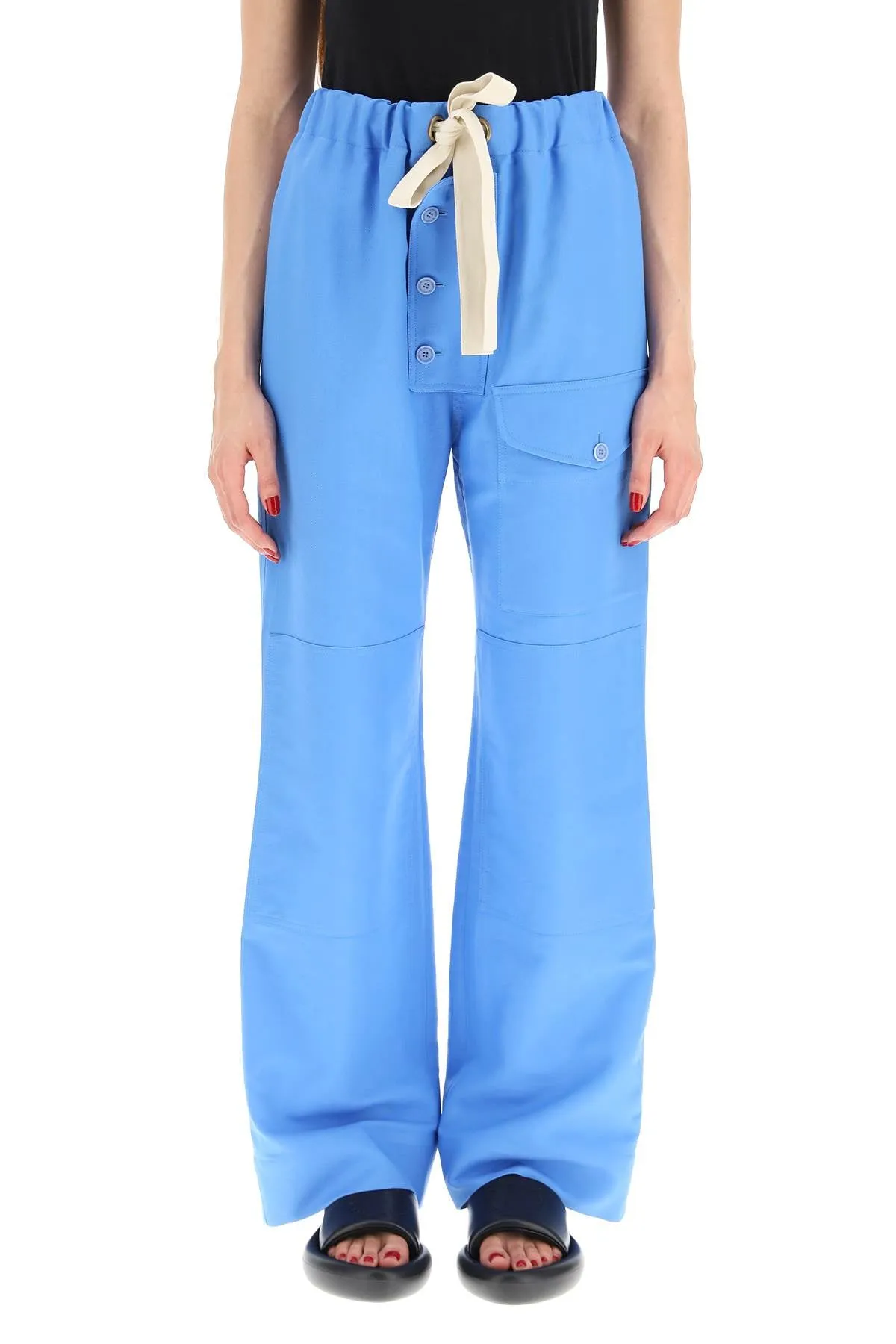 Stella McCartney High Waist Wide-Leg Trousers