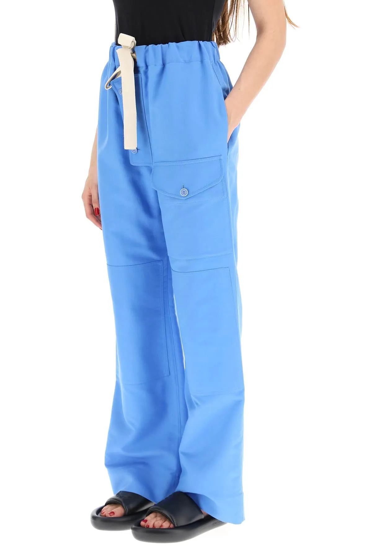 Stella McCartney High Waist Wide-Leg Trousers