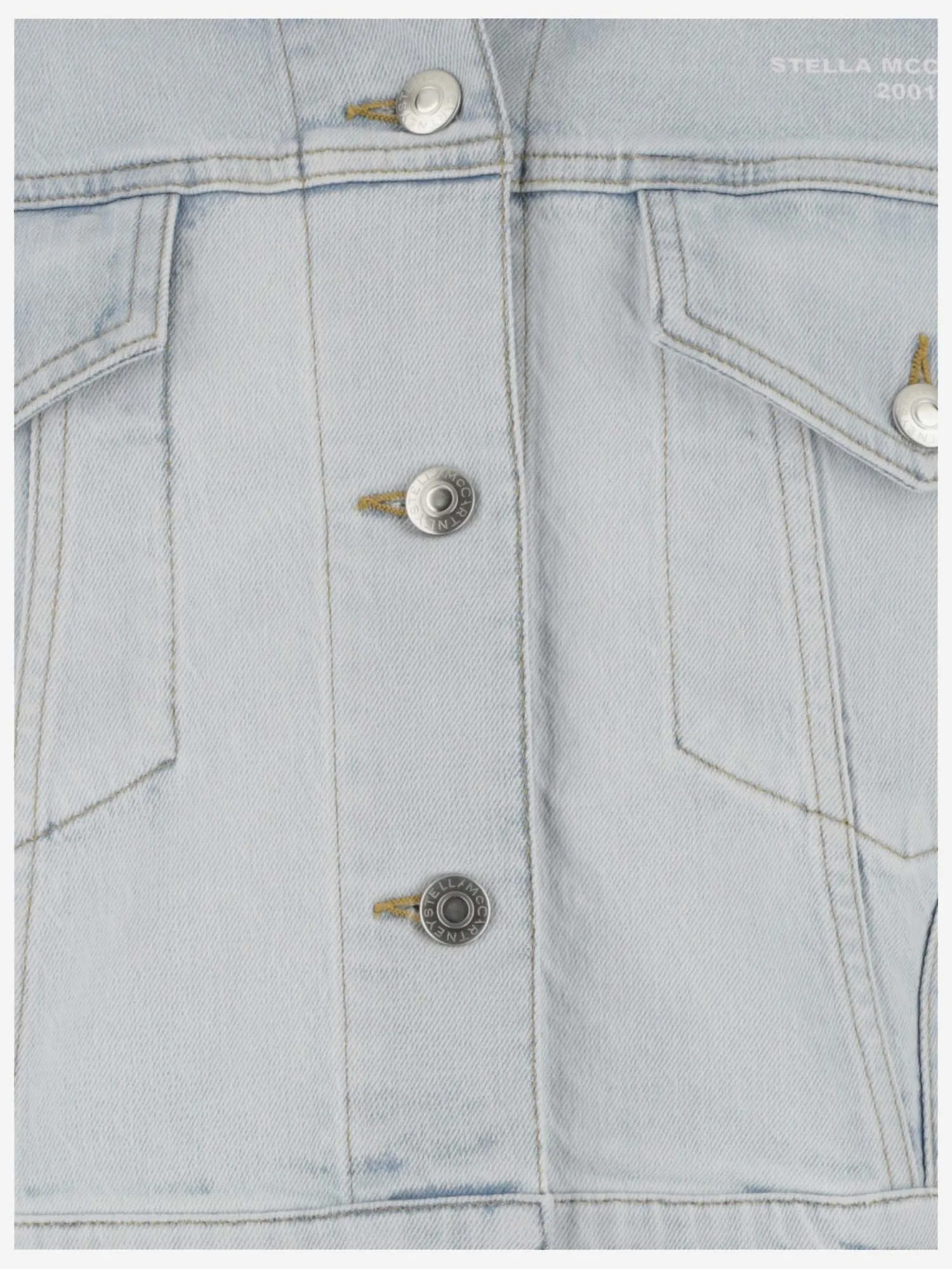 Stella McCartney Long-Sleeved Cropped Denim Jacket