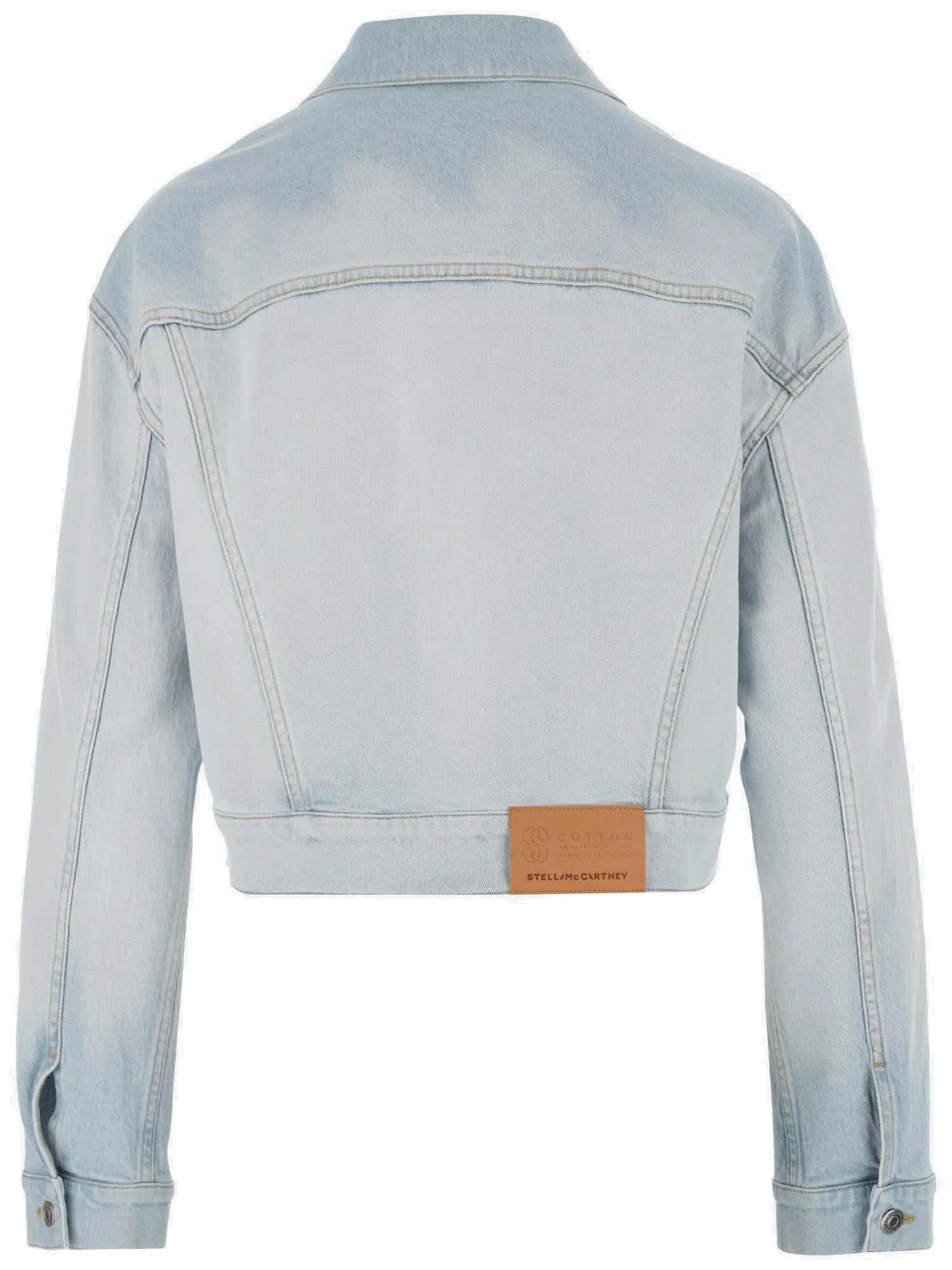Stella McCartney Long-Sleeved Cropped Denim Jacket