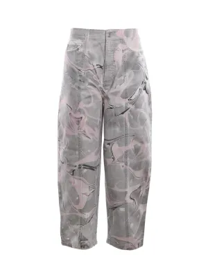 Stella McCartney Marble Printed Tapered Leg Jeans