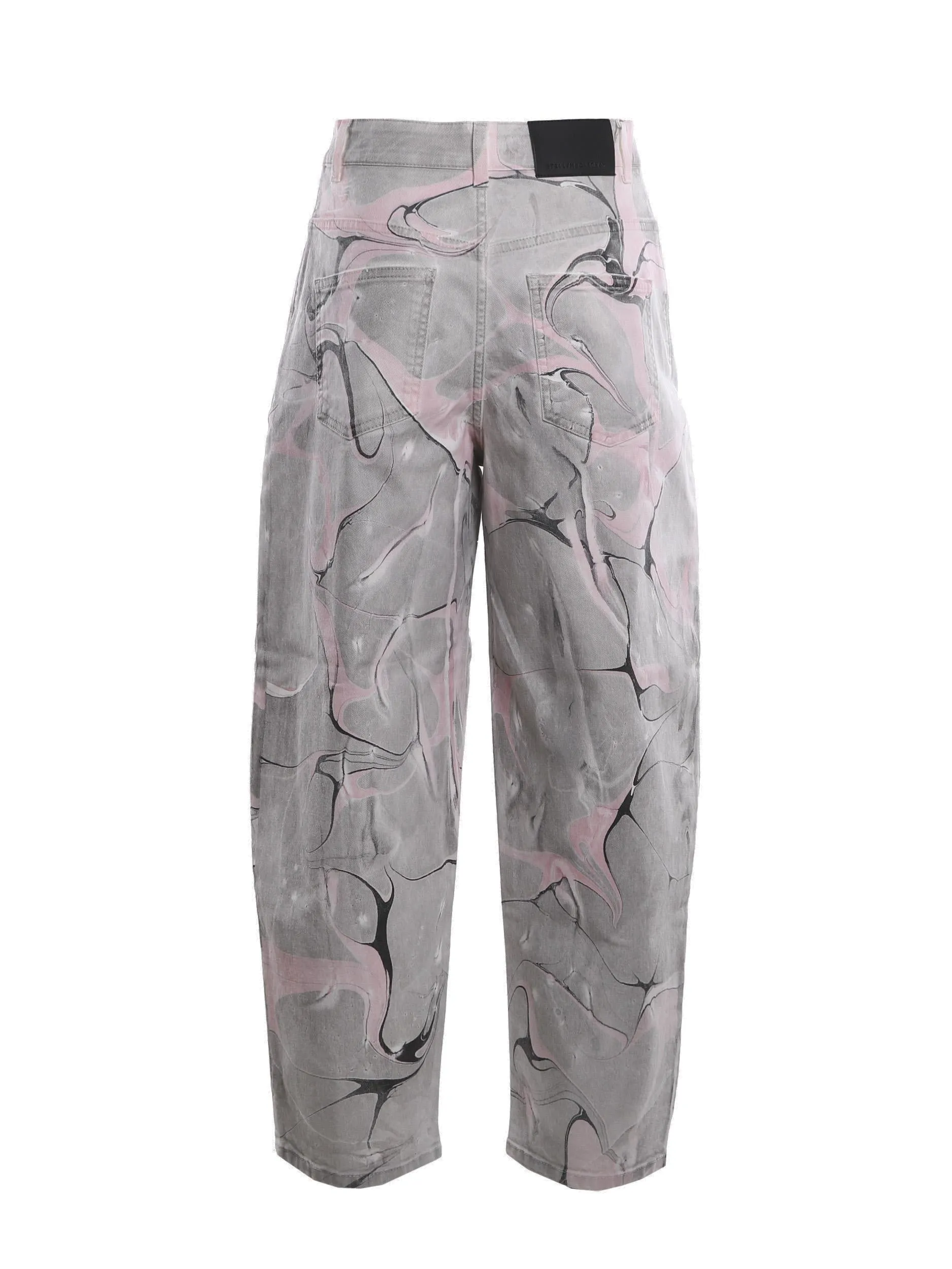 Stella McCartney Marble Printed Tapered Leg Jeans