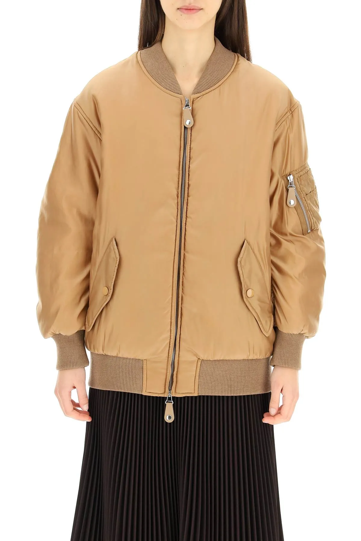 Stella McCartney Zip-Up Padded Bomber Jacket