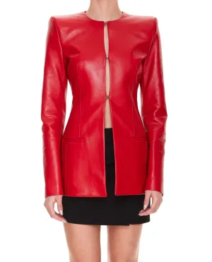 The Attico Crewneck Long-Sleeved Jacket