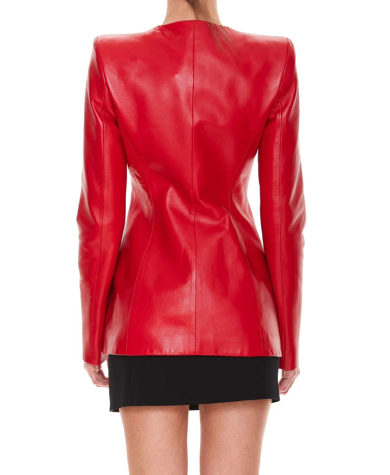 The Attico Crewneck Long-Sleeved Jacket