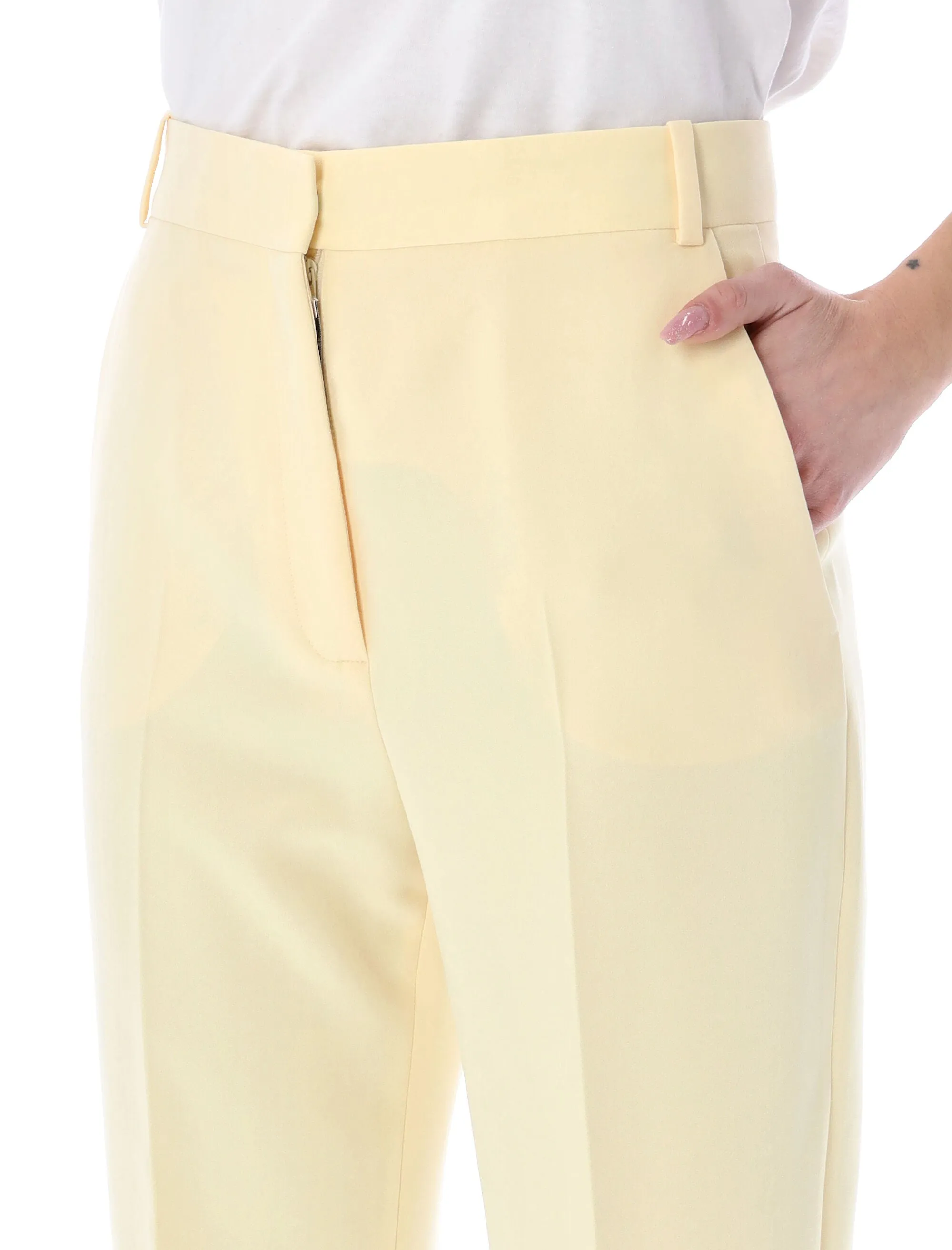 The Attico High-Waist Tailored Pants