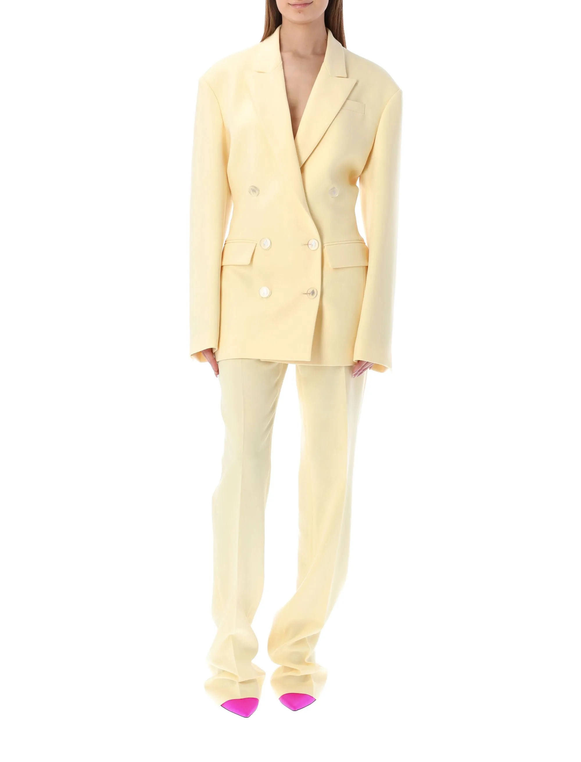 The Attico High-Waist Tailored Pants