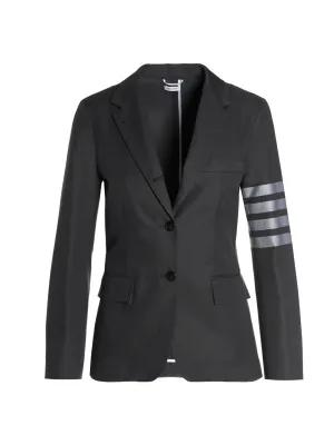 Thom Browne 4 Bar Striped Single-Breasted Jacket