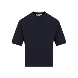 Thom Browne RWB Intarsia-Knit Crewneck T-Shirt