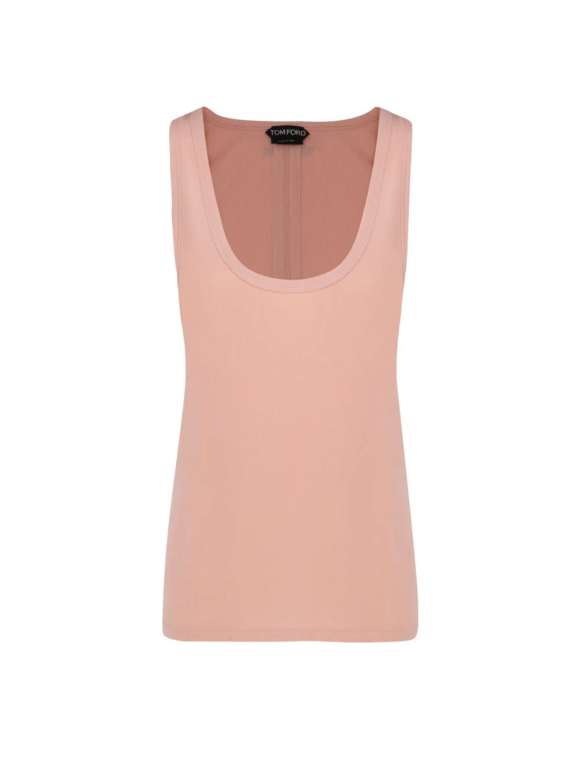 Tom Ford Logo Patch Crewneck Tank Top
